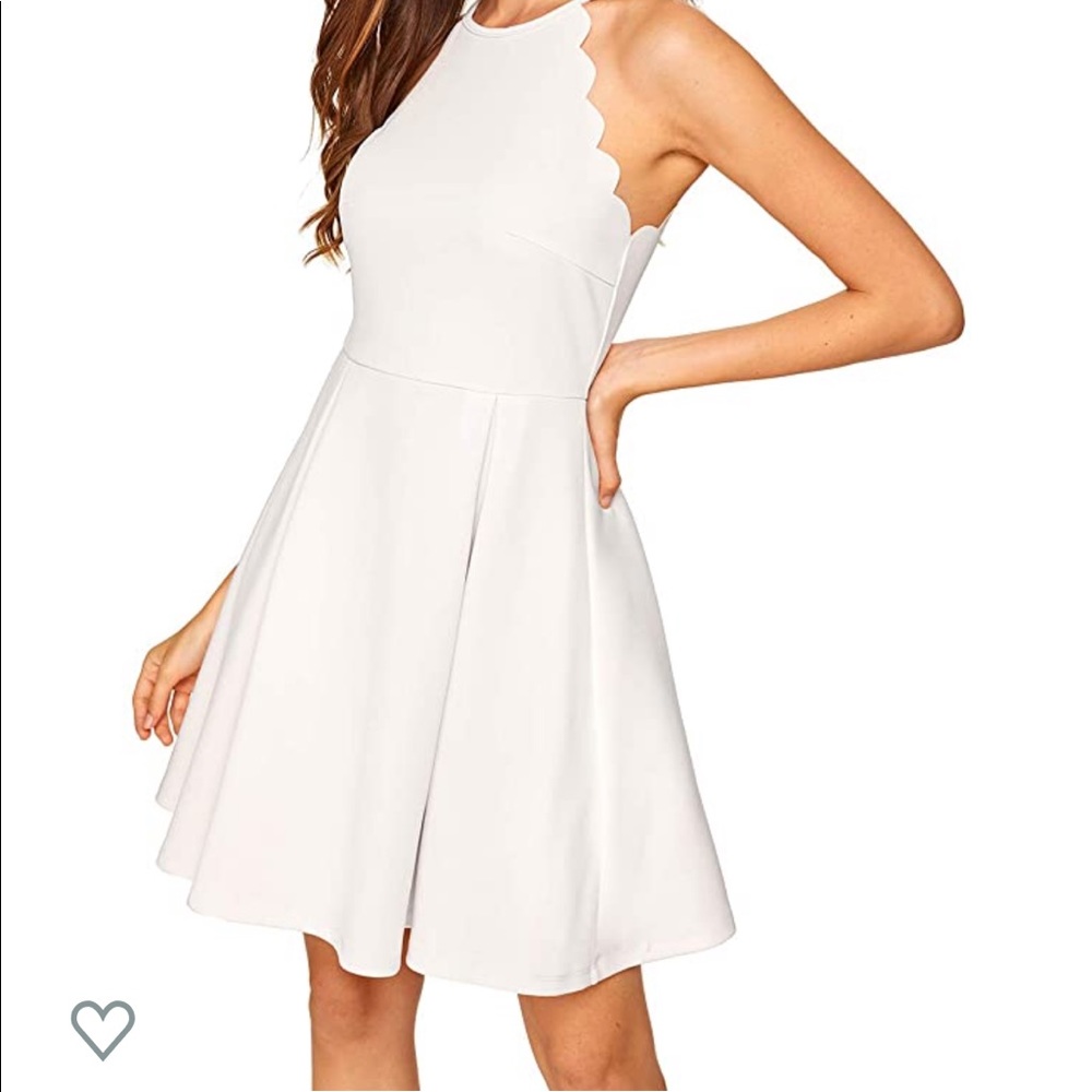 Scallop White Cocktail Dress - Never Been Worn